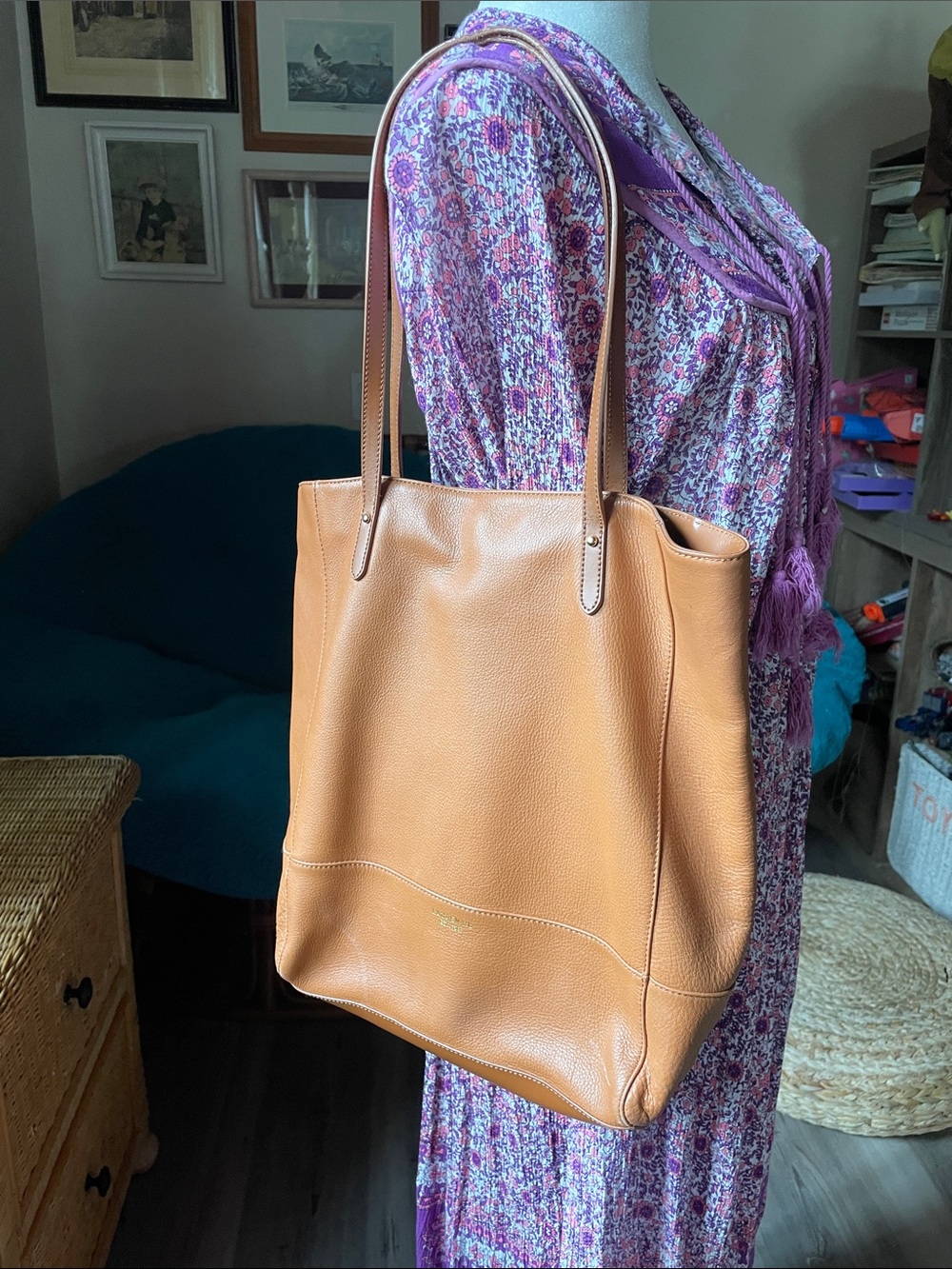 Ralph Lauren Genuine Leather Tote Bag